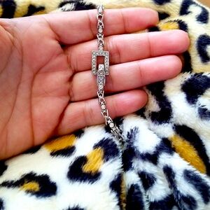 Bracelet, 14k gold, Diamond , sz 7 3/4"